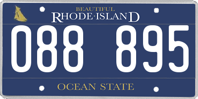 RI license plate 088895