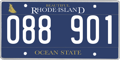 RI license plate 088901