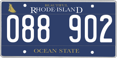 RI license plate 088902