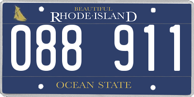 RI license plate 088911