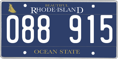 RI license plate 088915