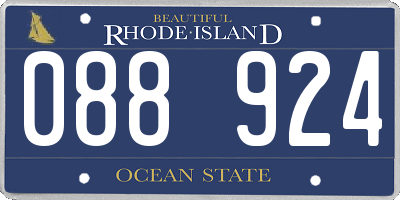 RI license plate 088924