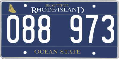 RI license plate 088973