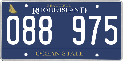RI license plate 088975