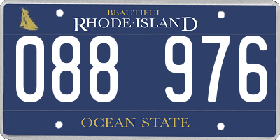 RI license plate 088976