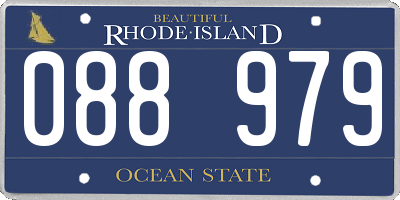 RI license plate 088979