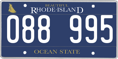 RI license plate 088995