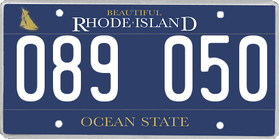 RI license plate 089050