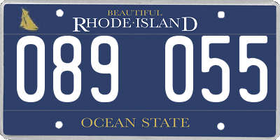 RI license plate 089055