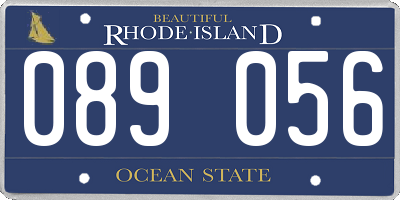 RI license plate 089056