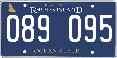 RI license plate 089095