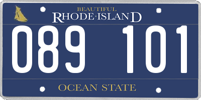 RI license plate 089101