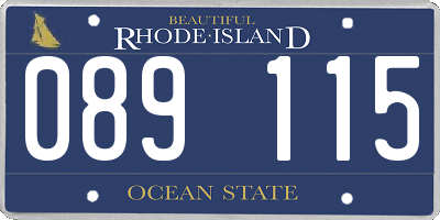 RI license plate 089115