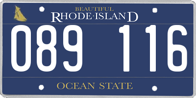 RI license plate 089116