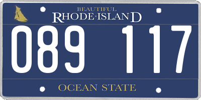 RI license plate 089117