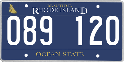 RI license plate 089120