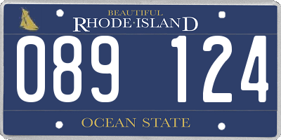 RI license plate 089124