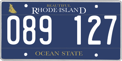 RI license plate 089127
