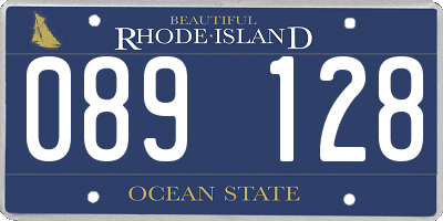 RI license plate 089128