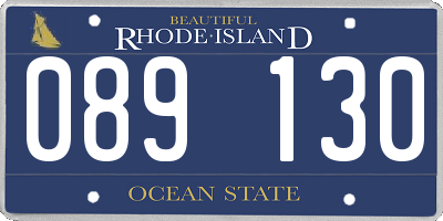 RI license plate 089130