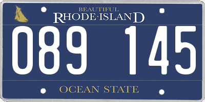 RI license plate 089145