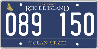 RI license plate 089150