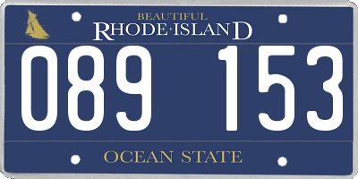 RI license plate 089153