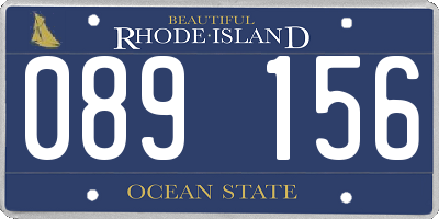 RI license plate 089156