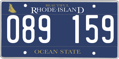 RI license plate 089159
