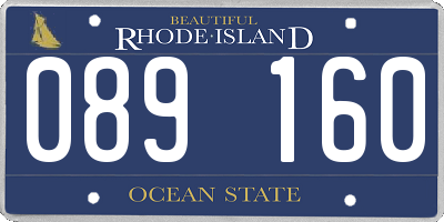 RI license plate 089160