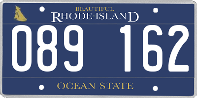 RI license plate 089162