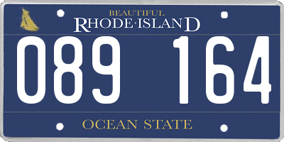 RI license plate 089164