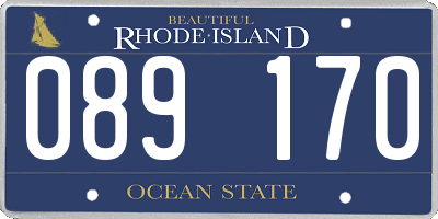 RI license plate 089170