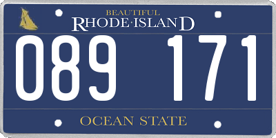 RI license plate 089171