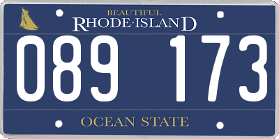 RI license plate 089173