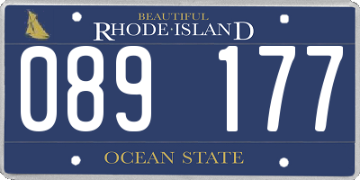 RI license plate 089177