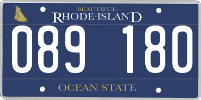 RI license plate 089180