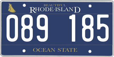 RI license plate 089185