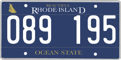 RI license plate 089195