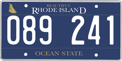RI license plate 089241