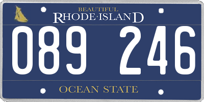 RI license plate 089246