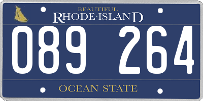 RI license plate 089264