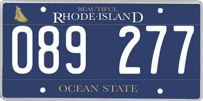 RI license plate 089277