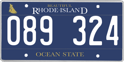 RI license plate 089324