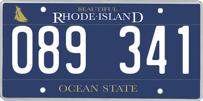 RI license plate 089341