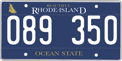 RI license plate 089350