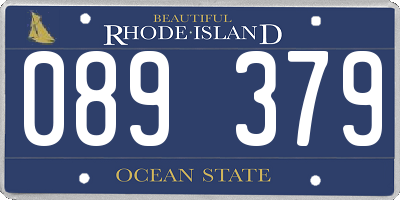 RI license plate 089379