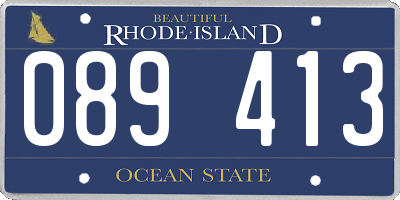 RI license plate 089413