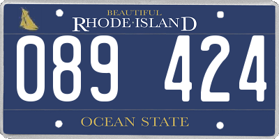 RI license plate 089424