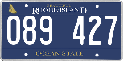 RI license plate 089427